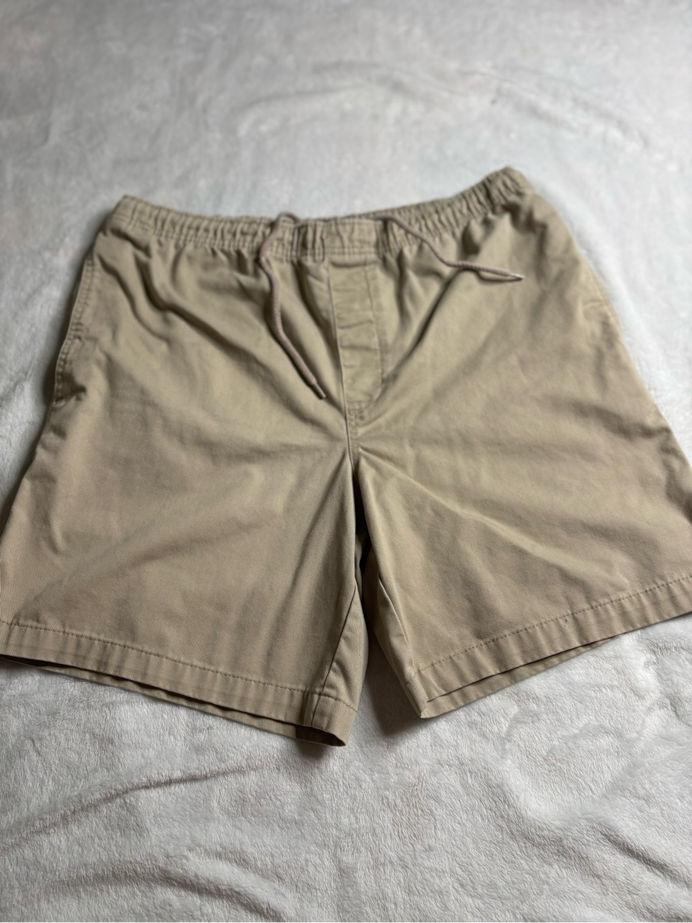 Puritan Men's Drawstring Hybrid Shorts in Khaki